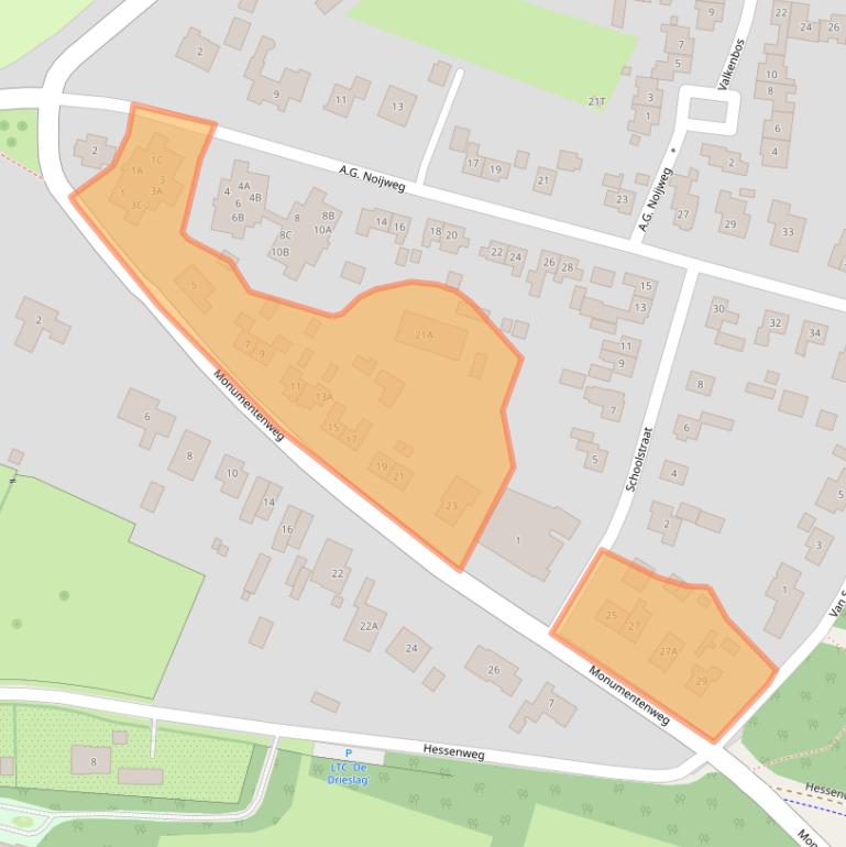 Kaart van postcodegebied 6997AG.