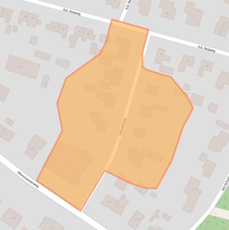 Kaart van postcodegebied 6997AK.