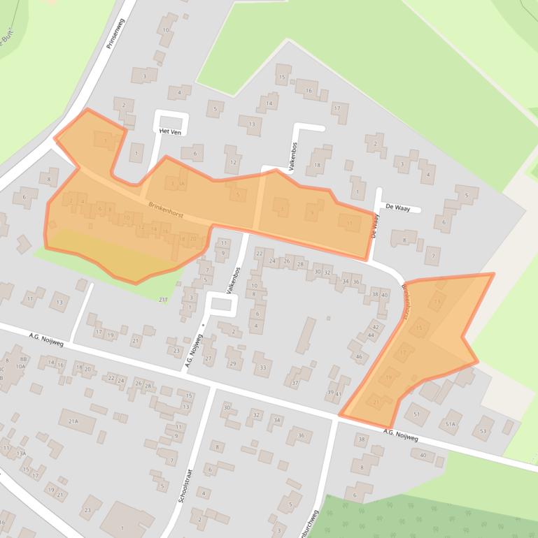 Kaart van postcodegebied 6997AT.