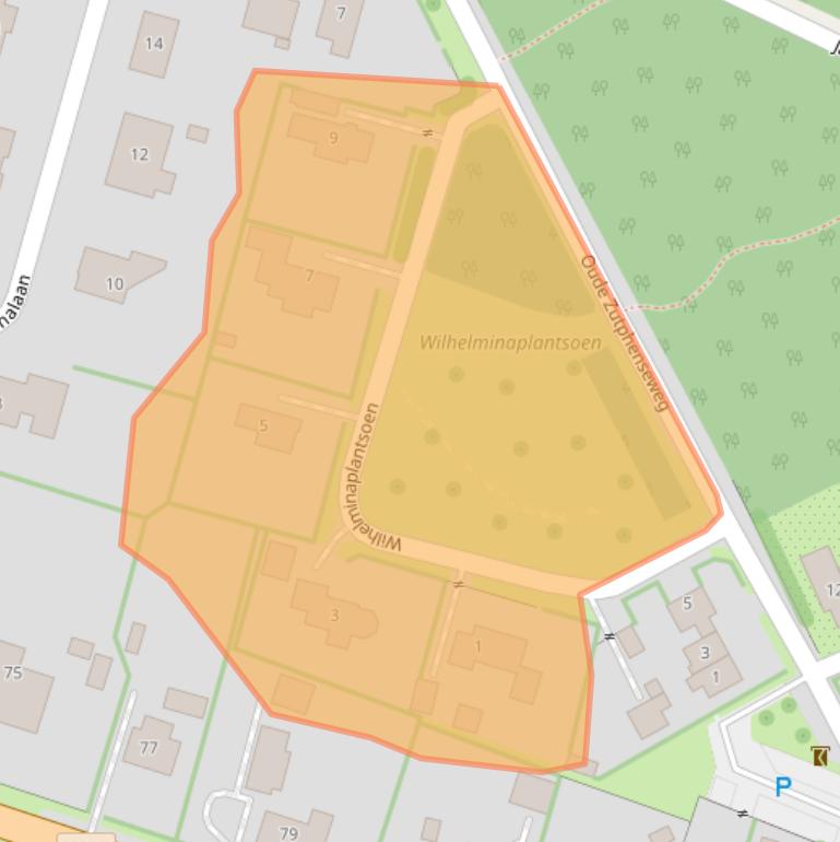 Kaart van postcodegebied 6998AM.