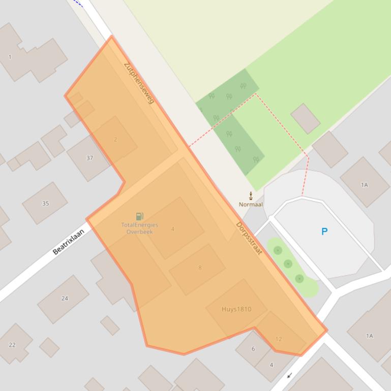 Kaart van postcodegebied 6999AC.