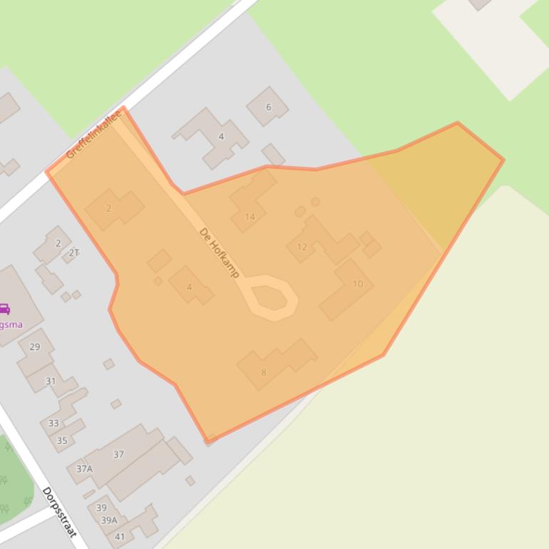 Kaart van postcodegebied 6999AK.