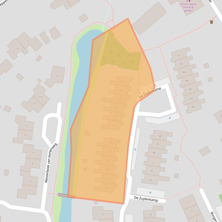 Kaart van postcodegebied 6999CB.