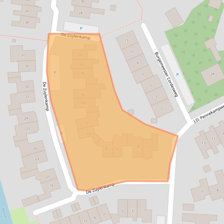 Kaart van postcodegebied 6999CC.