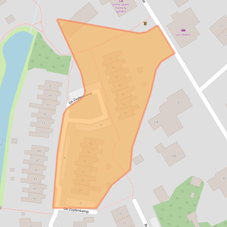 Kaart van postcodegebied 6999CD.