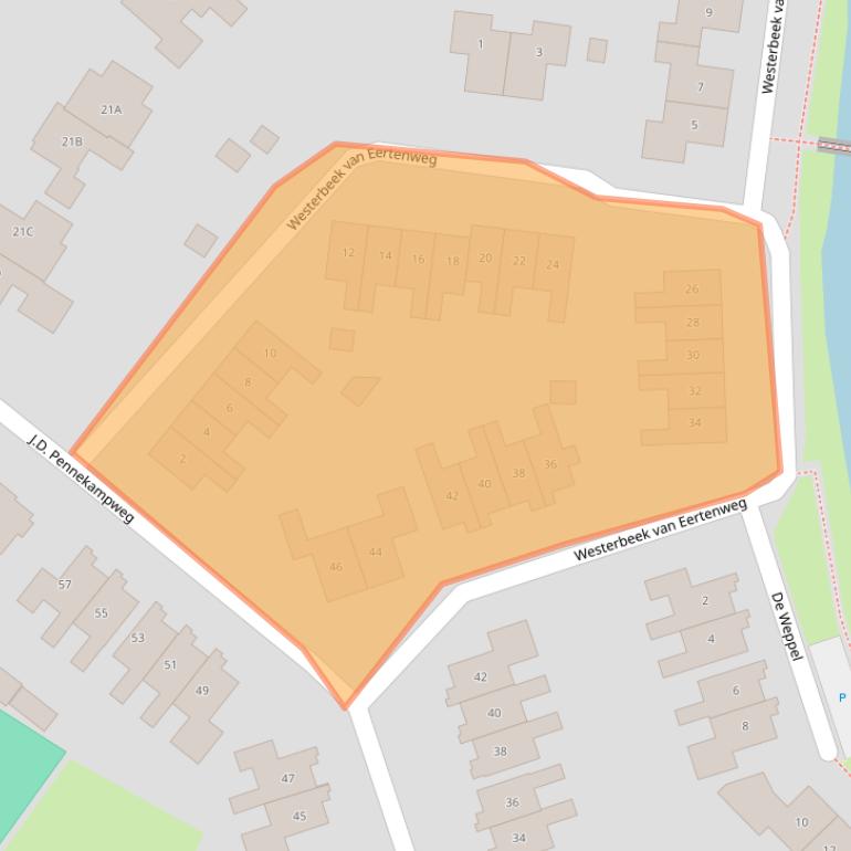 Kaart van postcodegebied 6999CR.