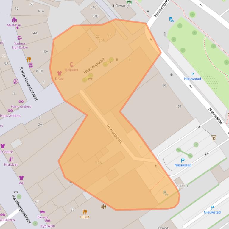 Kaart van postcodegebied 7001BK.