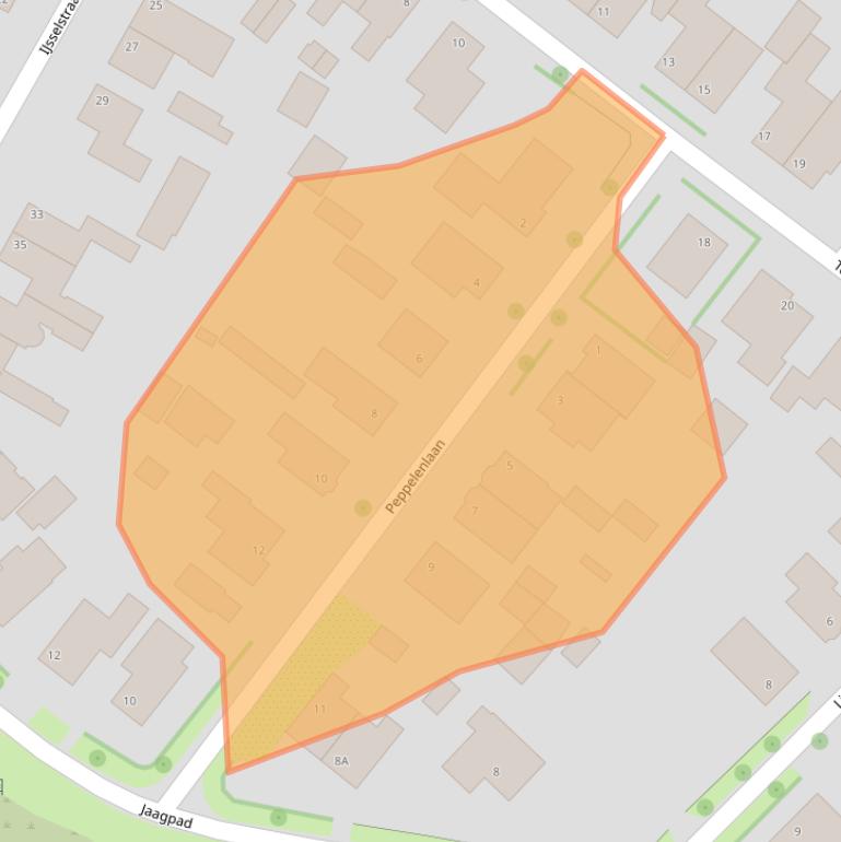 Kaart van postcodegebied 7001CM.