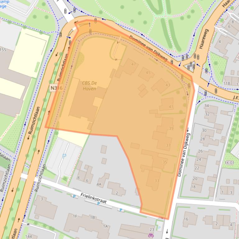 Kaart van postcodegebied 7001CT.