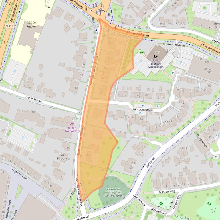 Kaart van postcodegebied 7001CV.