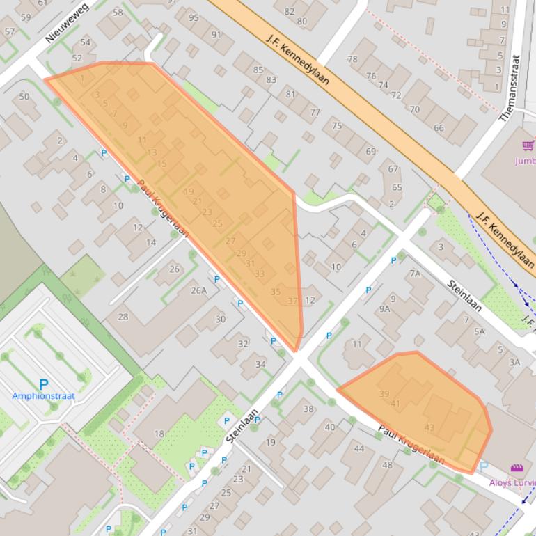 Kaart van postcodegebied 7001DG.