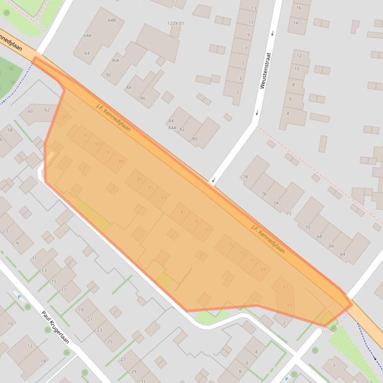 Kaart van postcodegebied 7001DM.