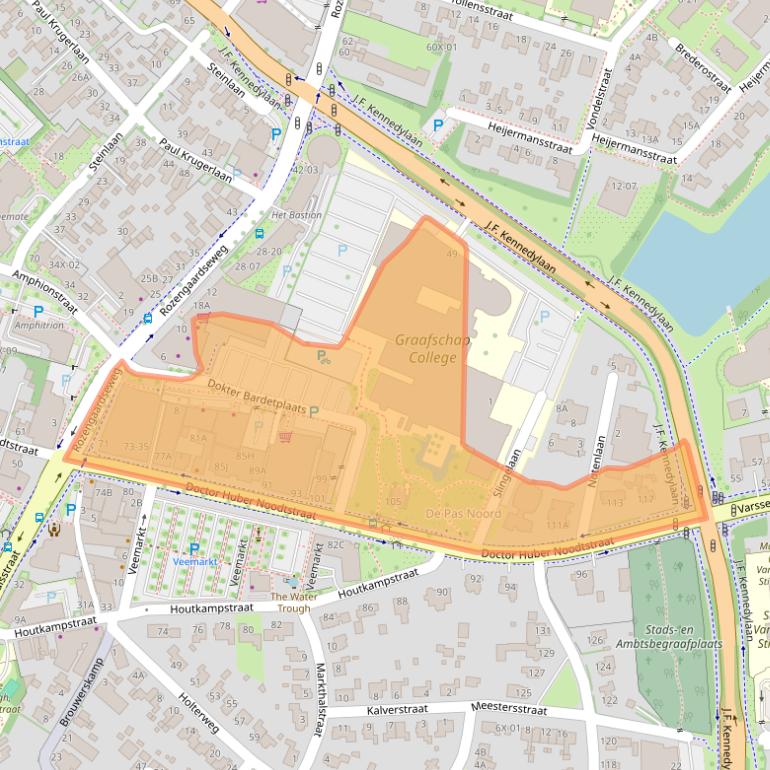 Kaart van postcodegebied 7001DV.