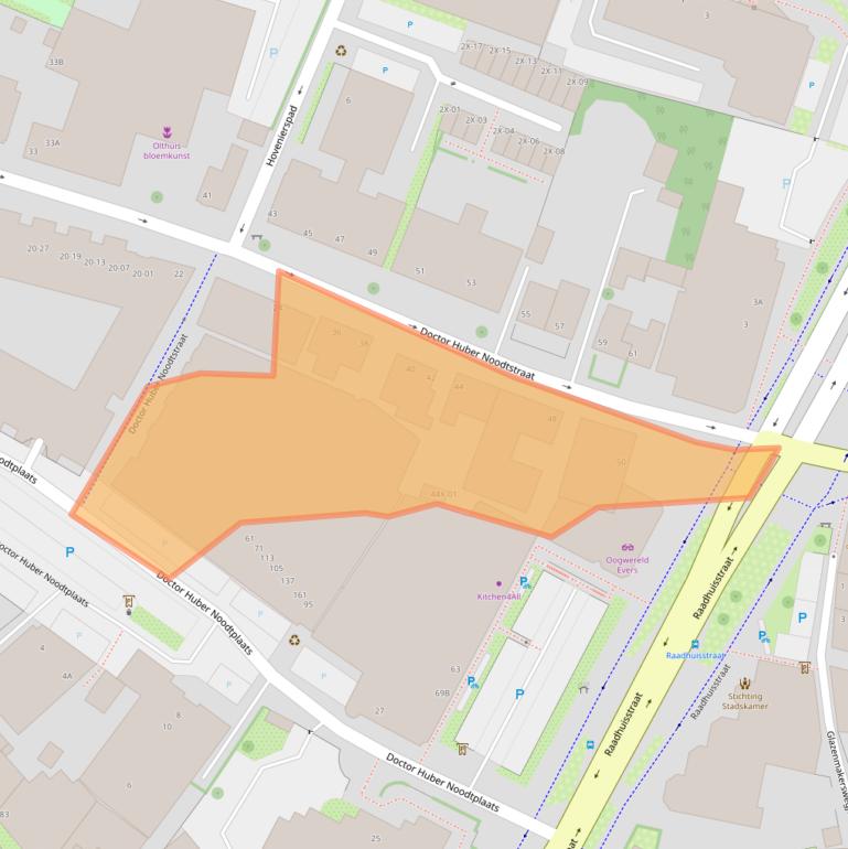 Kaart van postcodegebied 7001DX.