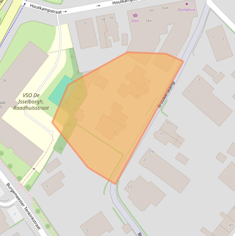 Kaart van postcodegebied 7001ES.