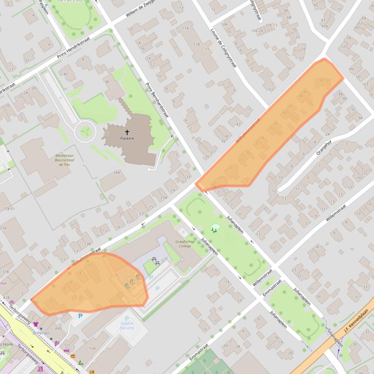 Kaart van postcodegebied 7001GW.