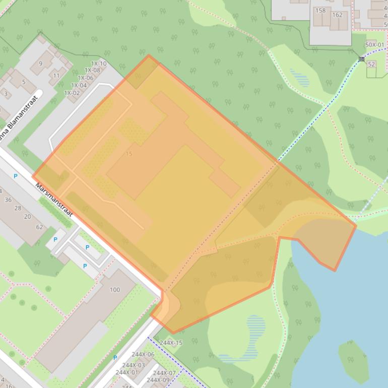 Kaart van postcodegebied 7002AZ.
