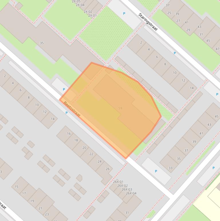 Kaart van postcodegebied 7002BK.