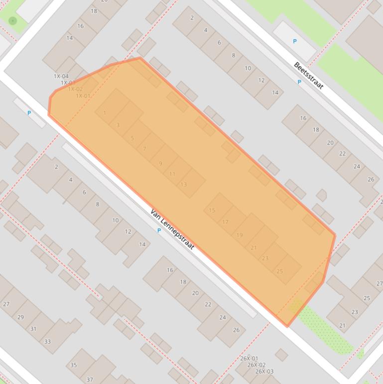 Kaart van postcodegebied 7002BM.