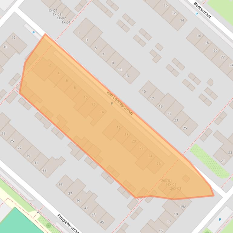 Kaart van postcodegebied 7002BN.