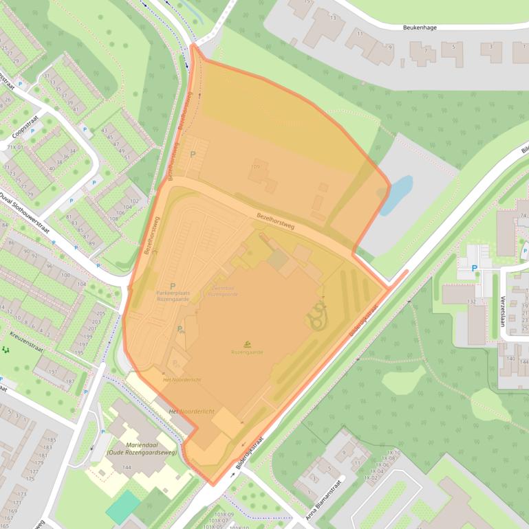 Kaart van postcodegebied 7002CC.