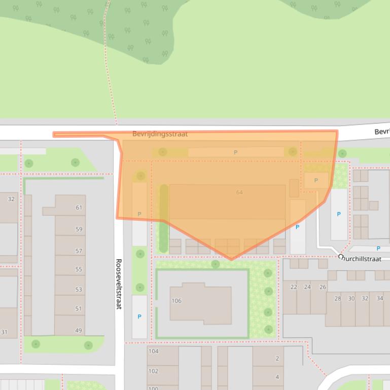 Kaart van postcodegebied 7002CN.