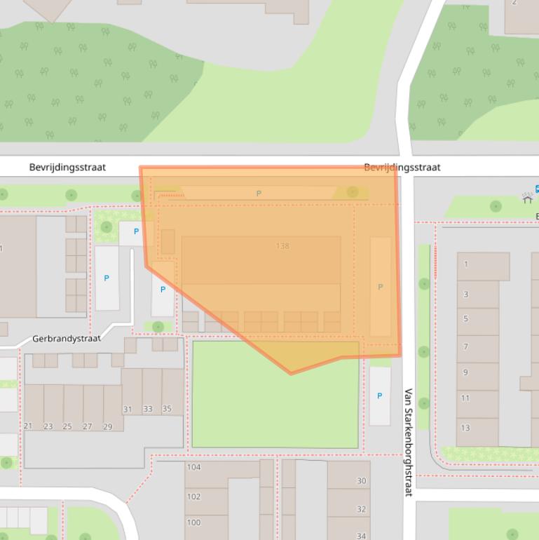 Kaart van postcodegebied 7002CR.
