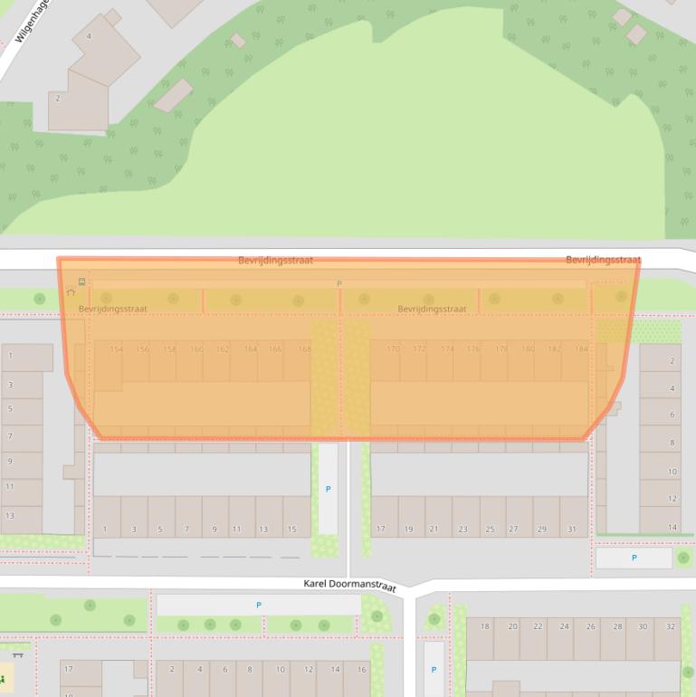 Kaart van postcodegebied 7002CS.