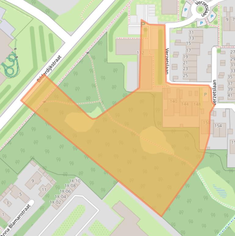 Kaart van postcodegebied 7002CZ.