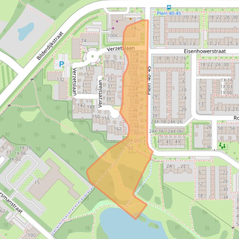 Kaart van postcodegebied 7002DD.