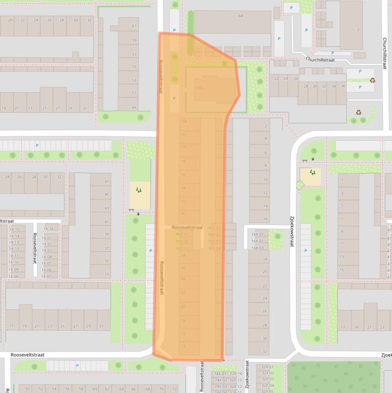 Kaart van postcodegebied 7002DL.