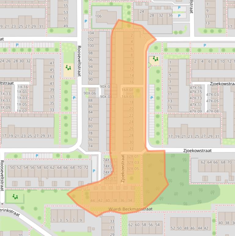 Kaart van postcodegebied 7002DP.