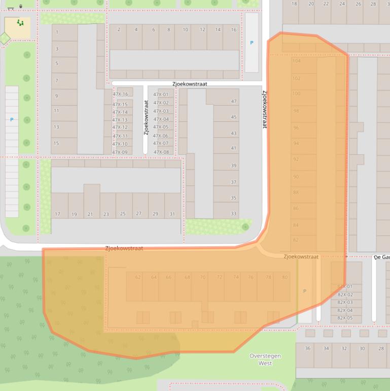 Kaart van postcodegebied 7002DR.