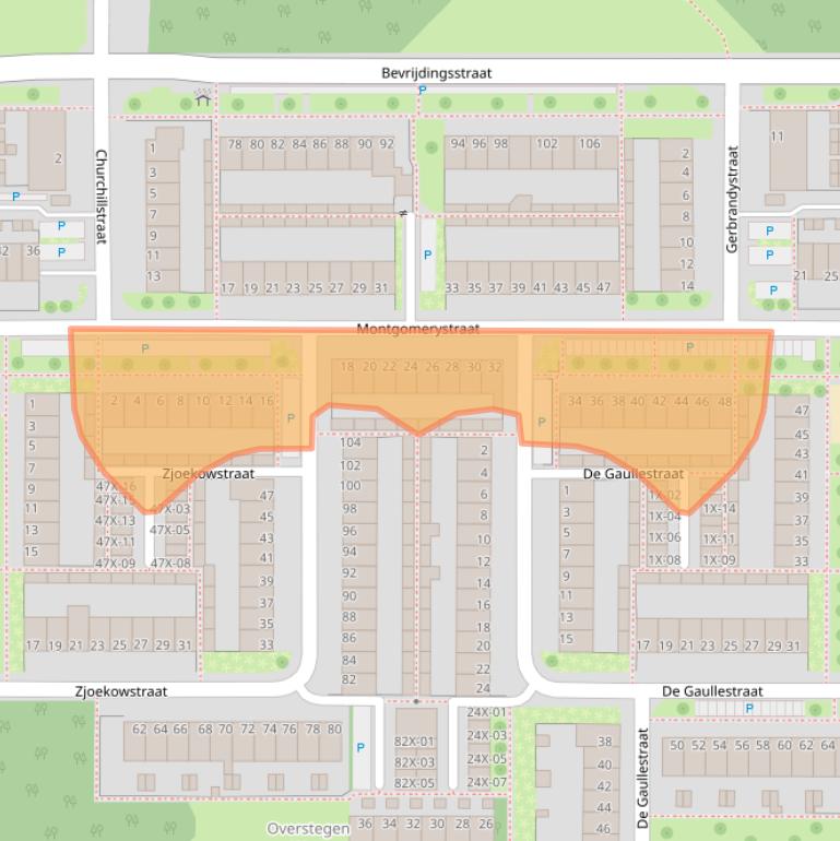 Kaart van postcodegebied 7002DT.
