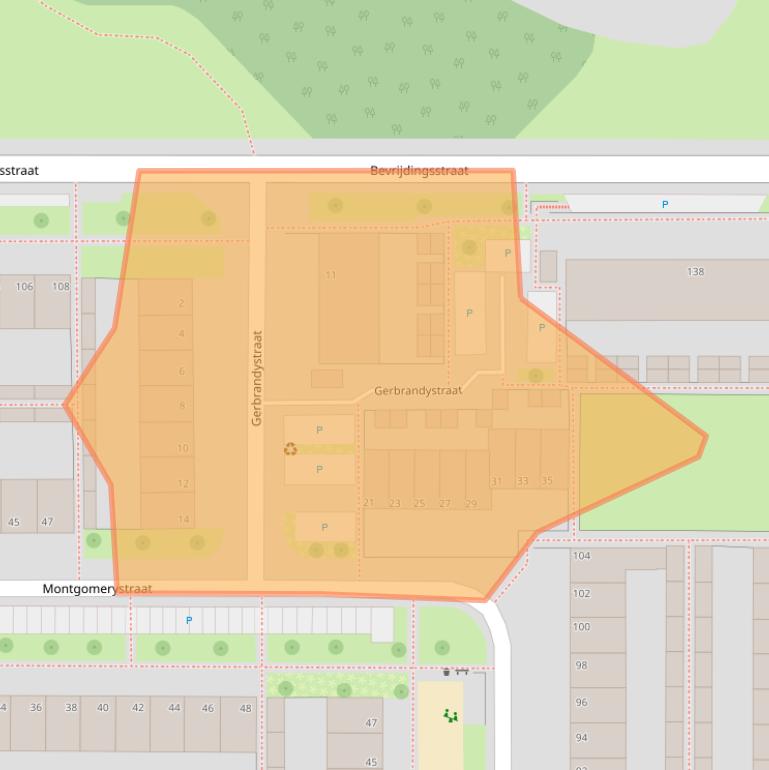 Kaart van postcodegebied 7002EA.