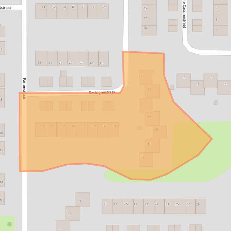 Kaart van postcodegebied 7002EN.