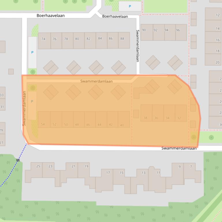 Kaart van postcodegebied 7002HS.