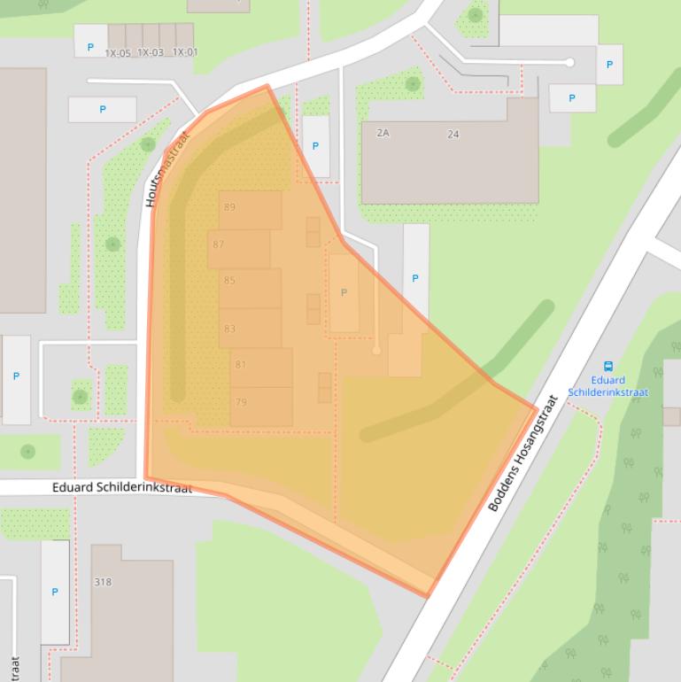 Kaart van postcodegebied 7002JD.