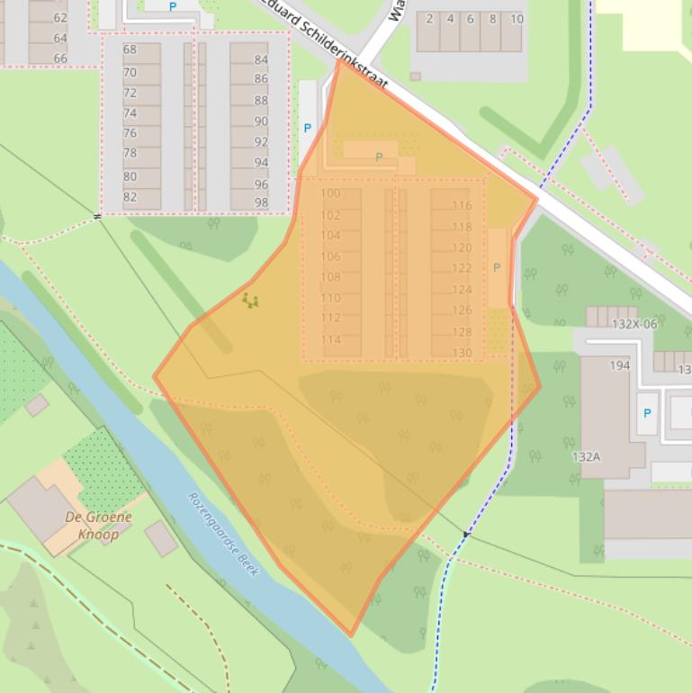 Kaart van postcodegebied 7002JJ.