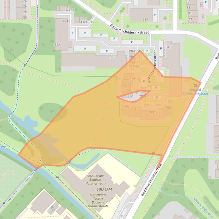Kaart van postcodegebied 7002JR.