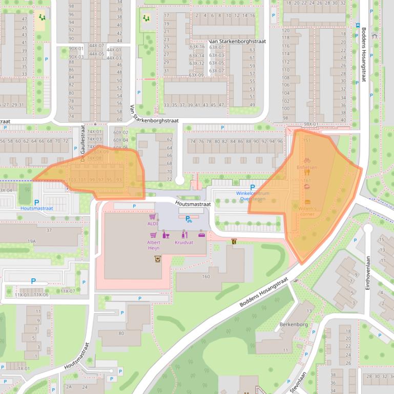 Kaart van postcodegebied 7002KD.