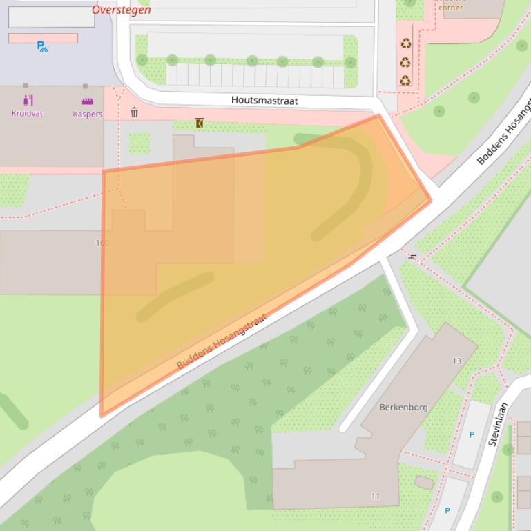 Kaart van postcodegebied 7002KL.