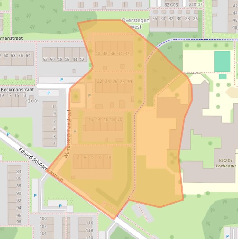 Kaart van postcodegebied 7002KP.