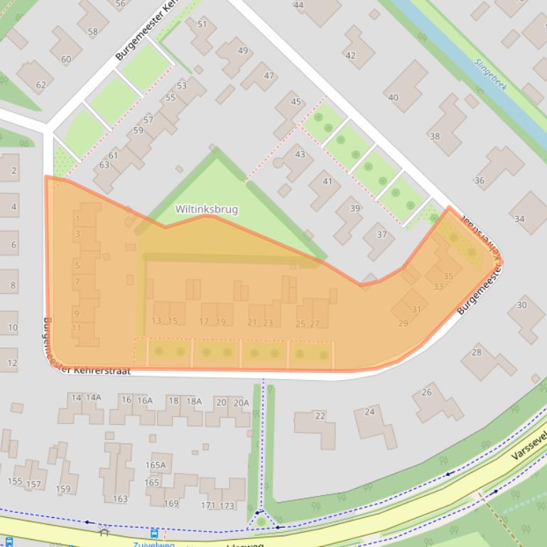 Kaart van postcodegebied 7002LA.