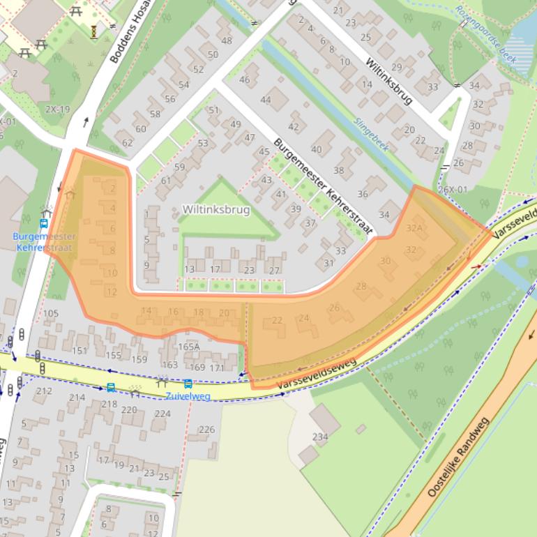 Kaart van postcodegebied 7002LC.