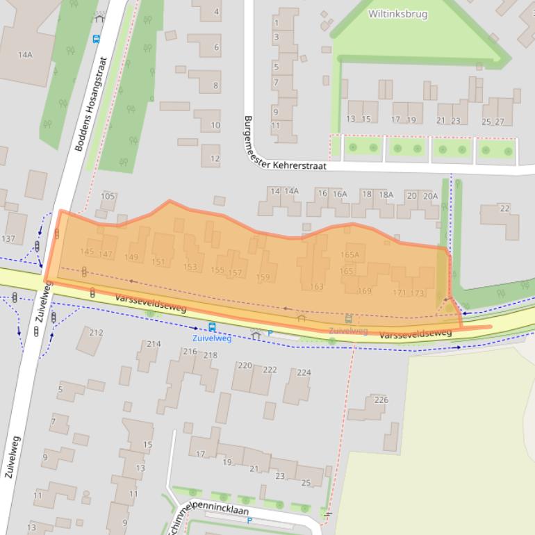 Kaart van postcodegebied 7002LL.