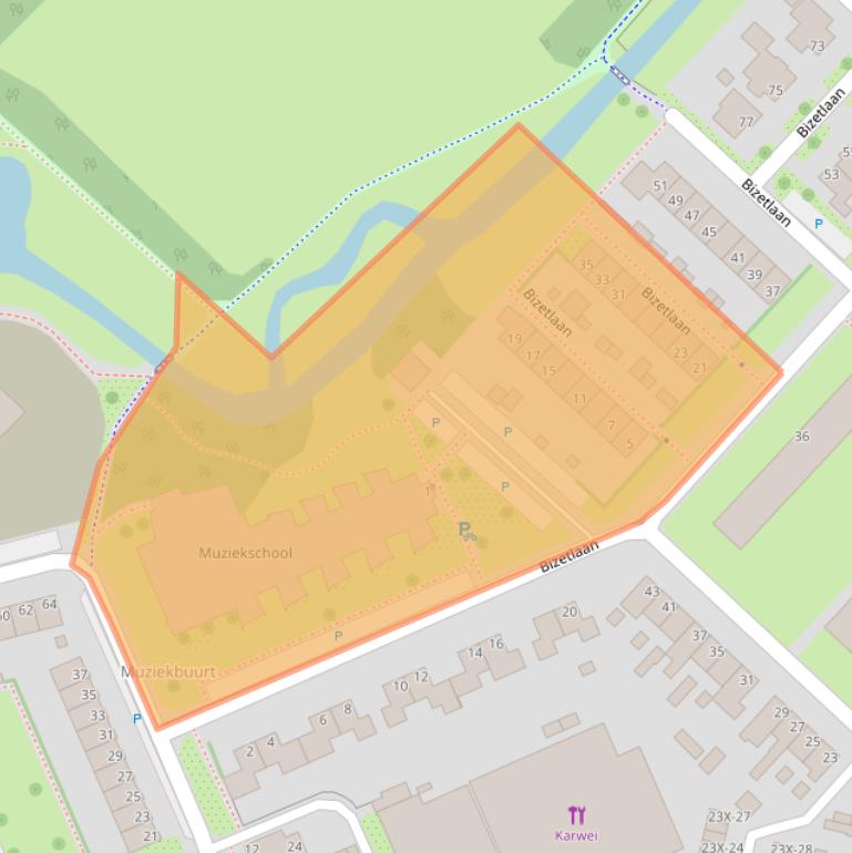 Kaart van postcodegebied 7002LV.