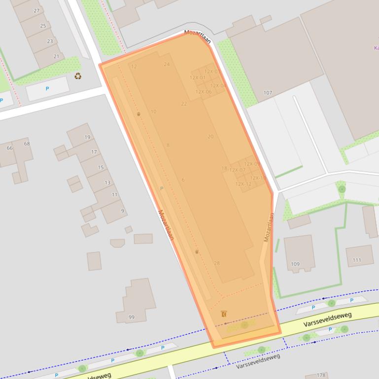 Kaart van postcodegebied 7002MB.