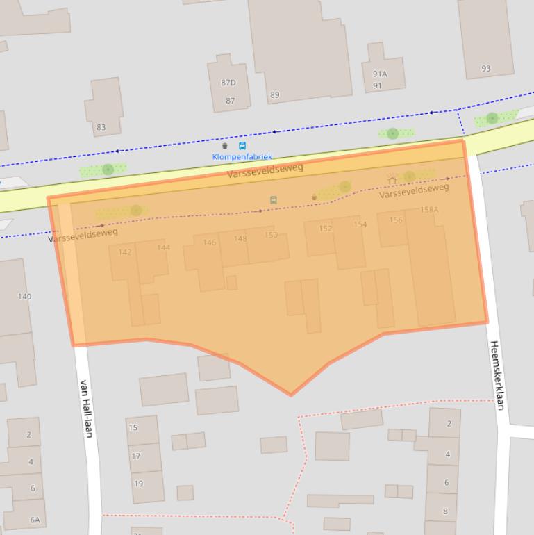 Kaart van postcodegebied 7003AB.