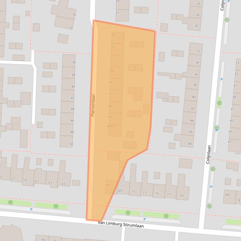 Kaart van postcodegebied 7003AX.